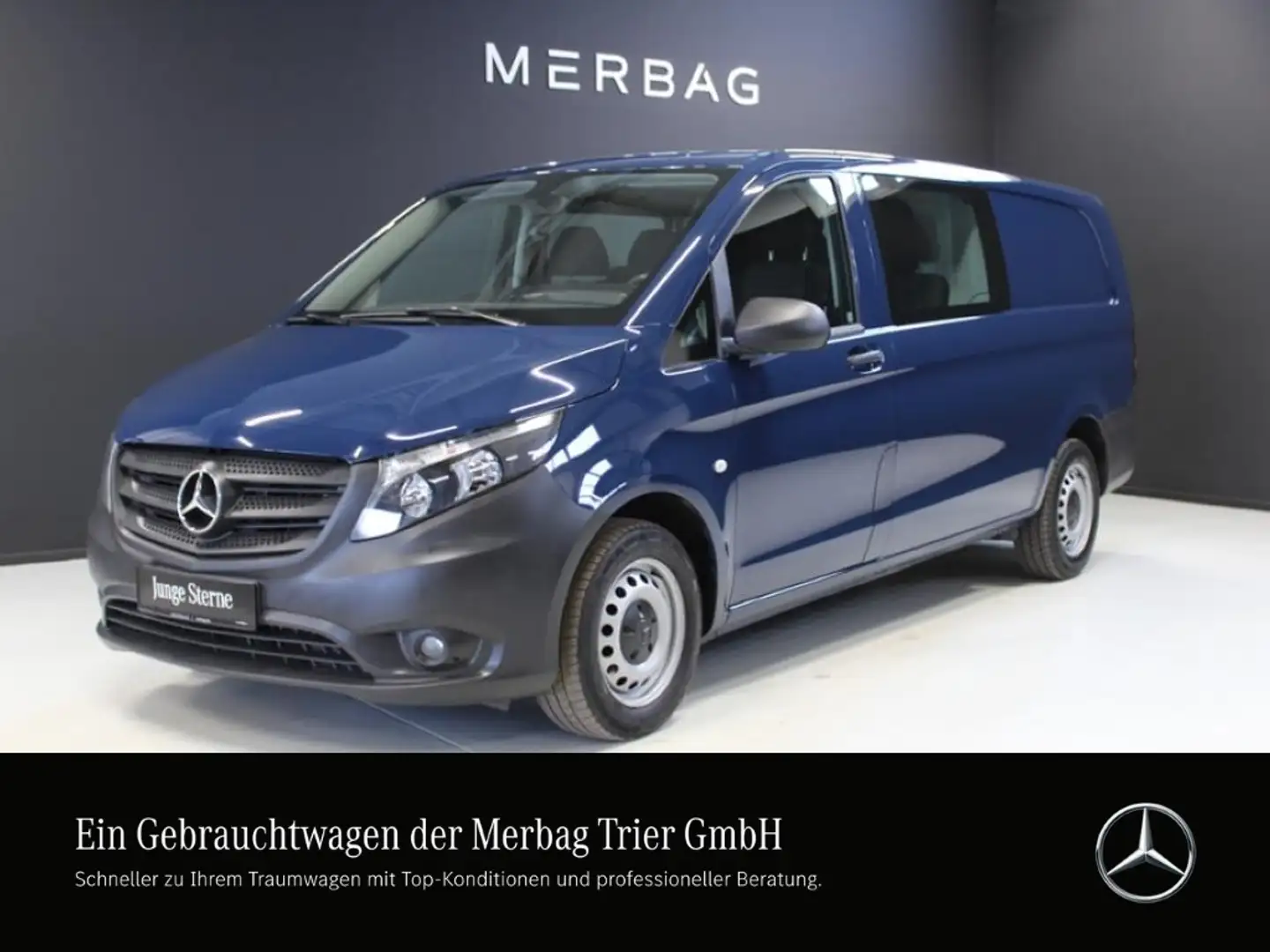 Mercedes-Benz Vito 114 MIXTO+TRENNWAND+6-SITZE+EXTRALANG+KLIM Blau - 1