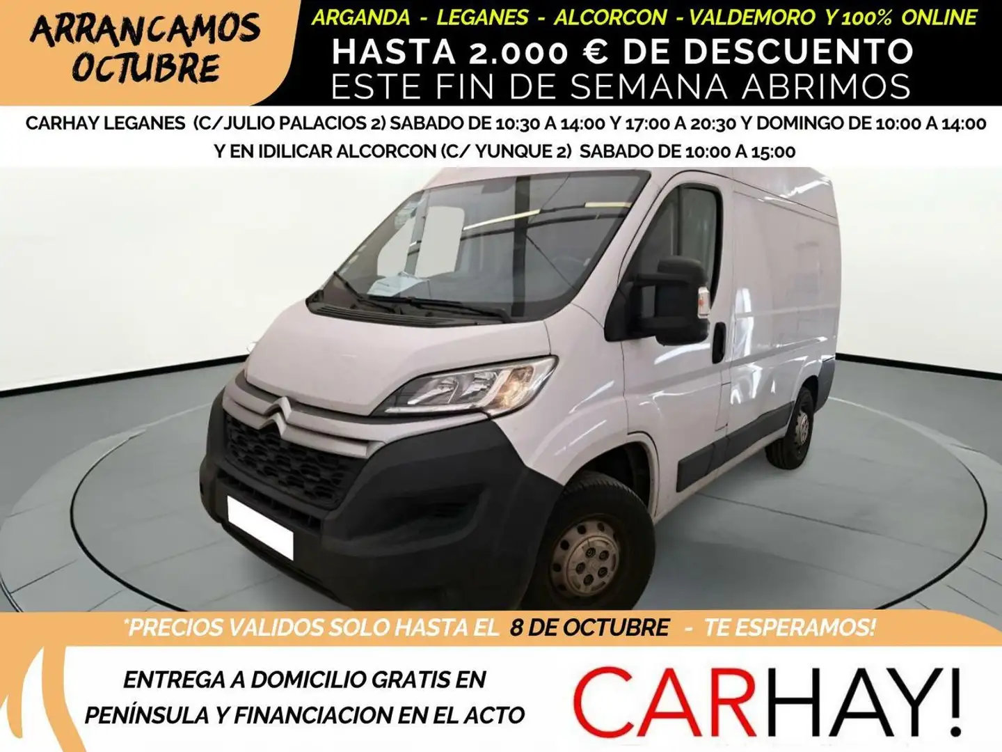 Citroen Jumper FURGÓN 30 L1H2 BLUEHDI 120 S&S BVM6 CLUB Blanco - 1