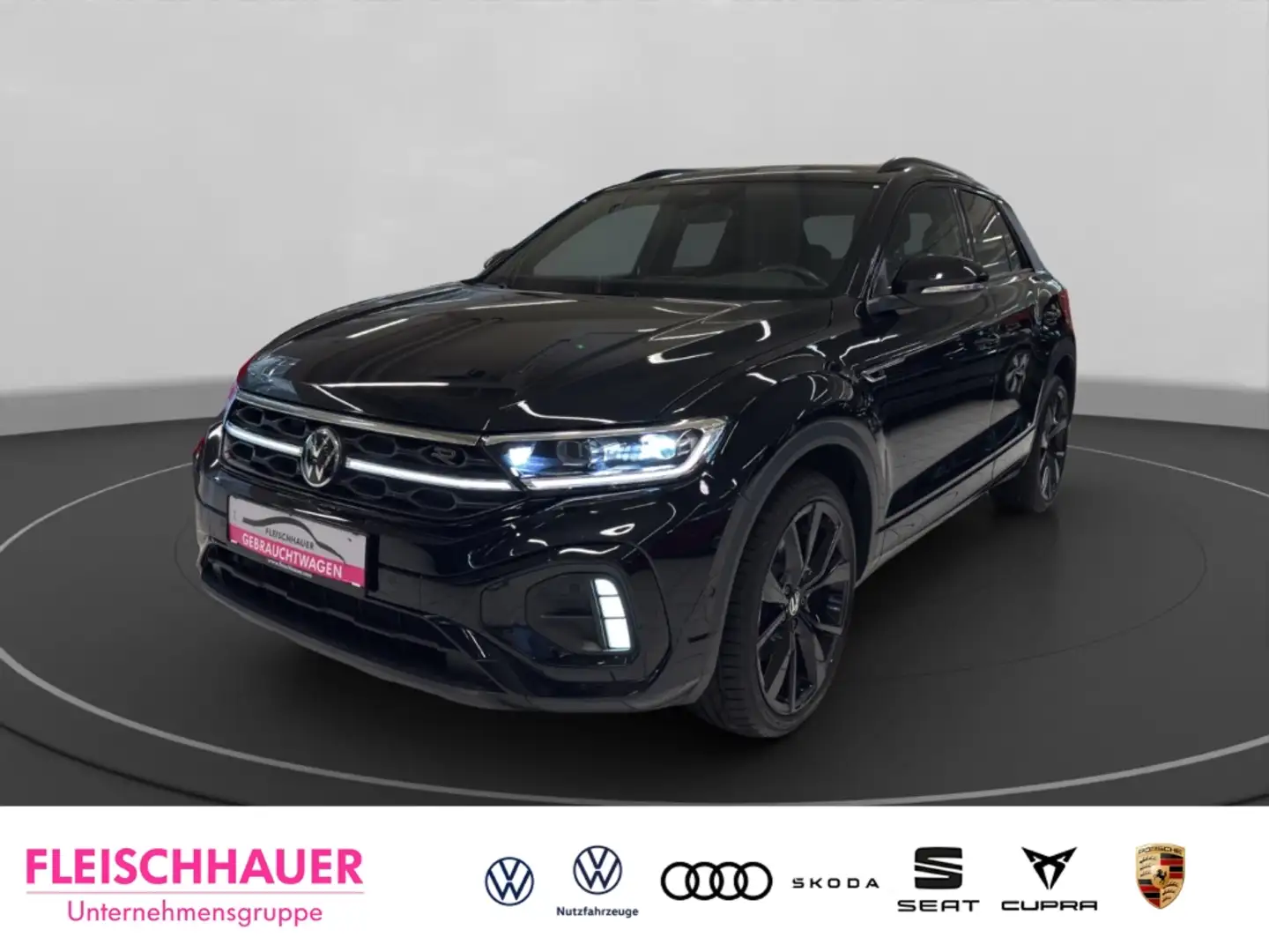 Volkswagen T-Roc 1.5 TSI R-Line Matrix+Navi+19''+Kamera+IQ-Drive Schwarz - 1