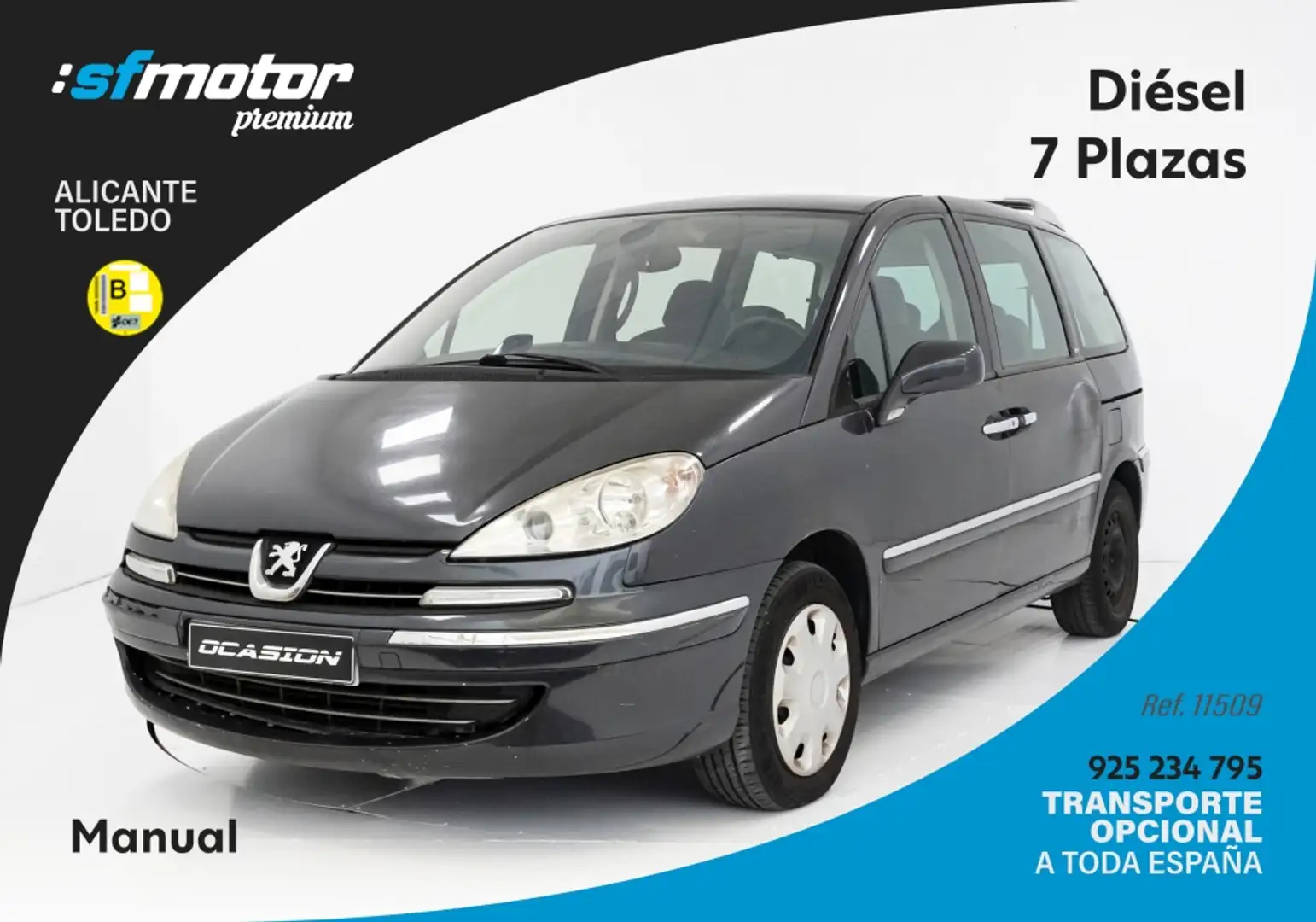 Peugeot 807 2.0HDI Confort Gris - 1