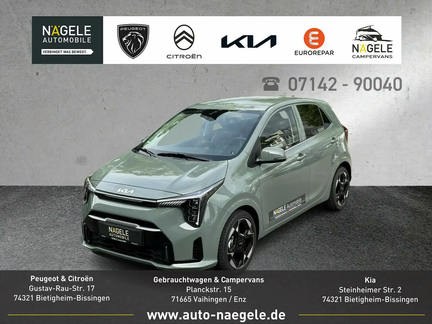 Kia Picanto Picanto 1.2 AMT Spirit Premium|NAVI| LED|SZH Vert - 1