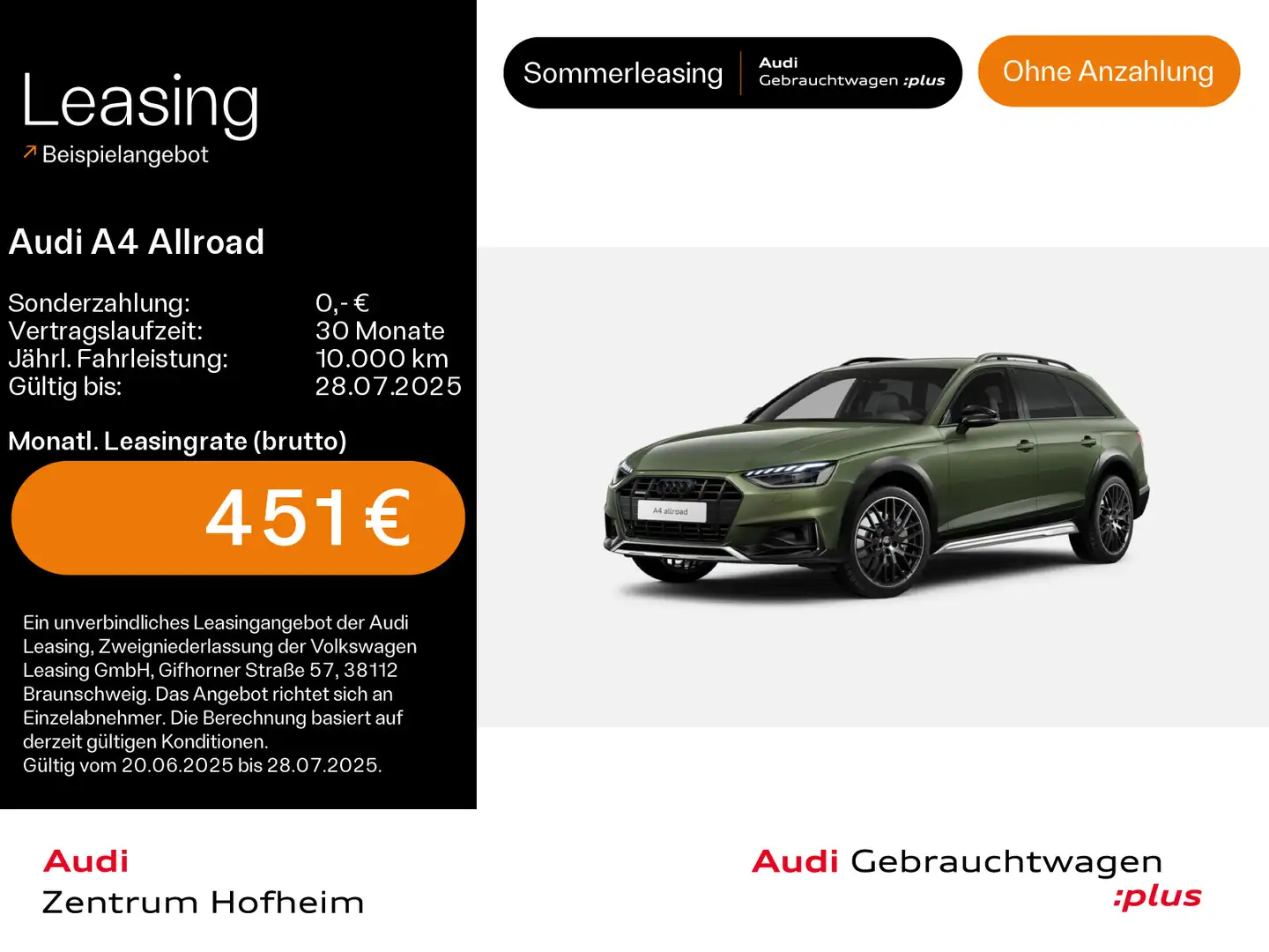 Audi A4 allroad A4 allroad 45 TFSI qu S tro*Pano*Matrix*Virtual* Verde - 1