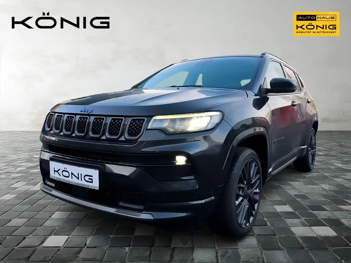 Jeep Compass 1.3 PHEV S 4WD Automatik *AHK*Leder*RFK* Noir - 1