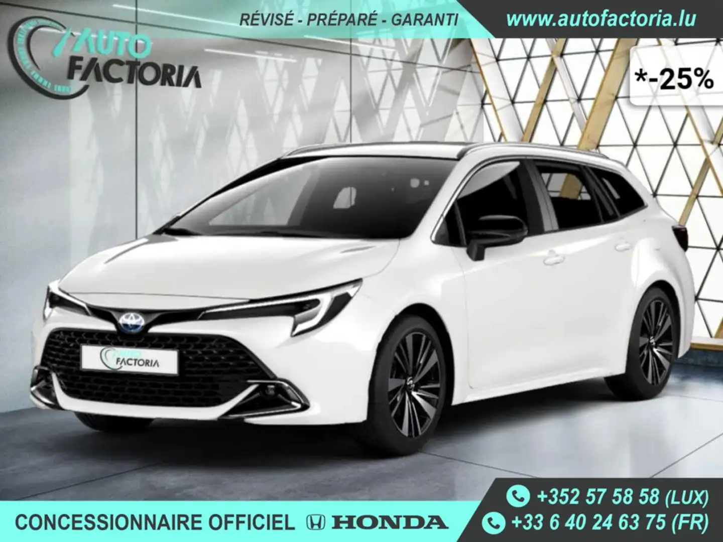 Toyota Corolla Break -25% 1.8 HYB 140 BVA+GPS+CAM+LED+Opts Beige - 1