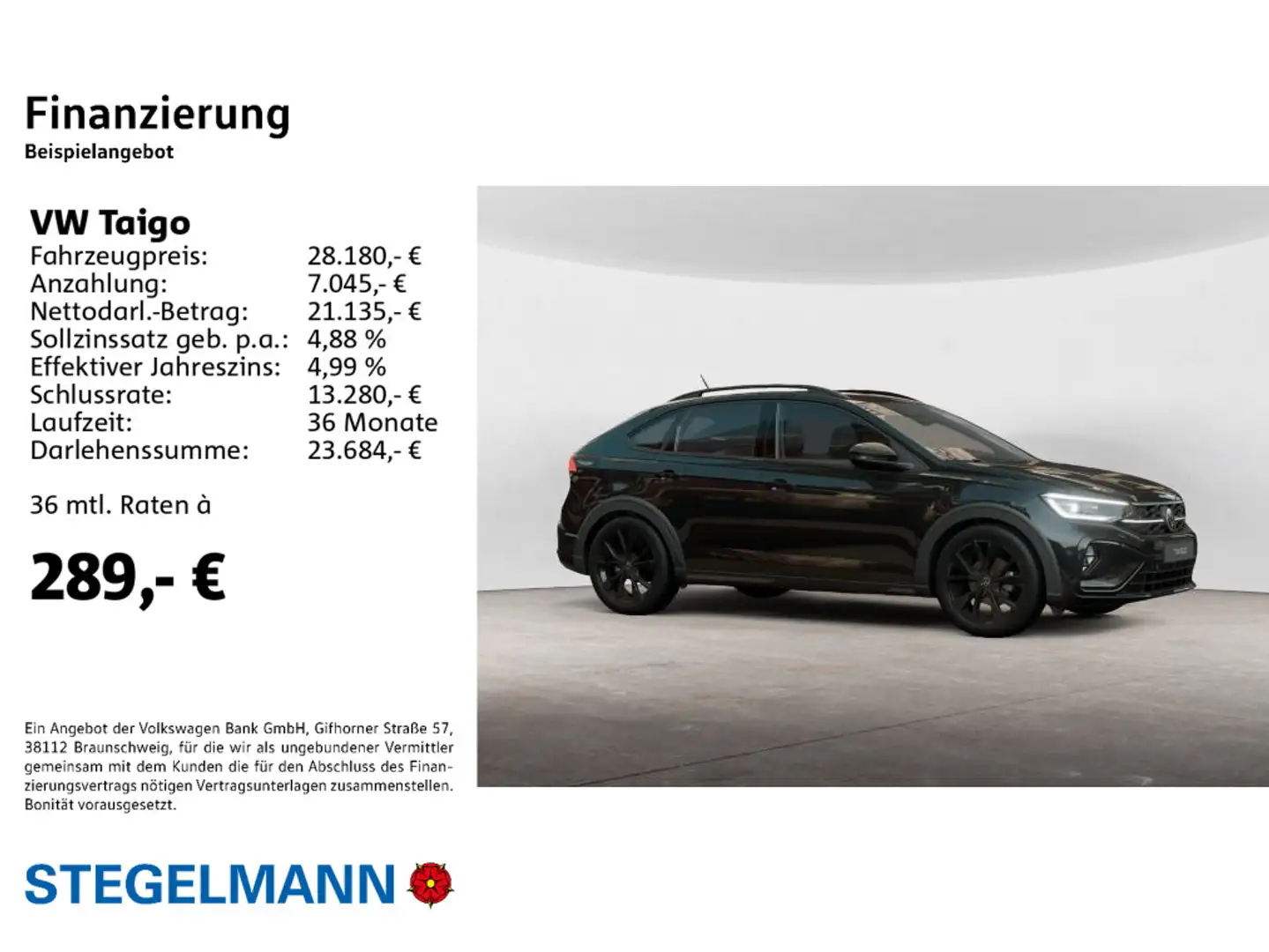 Volkswagen Taigo 1.0 TSI DSG R-Line *LED*App-Connect*Sitzhe Schwarz - 2
