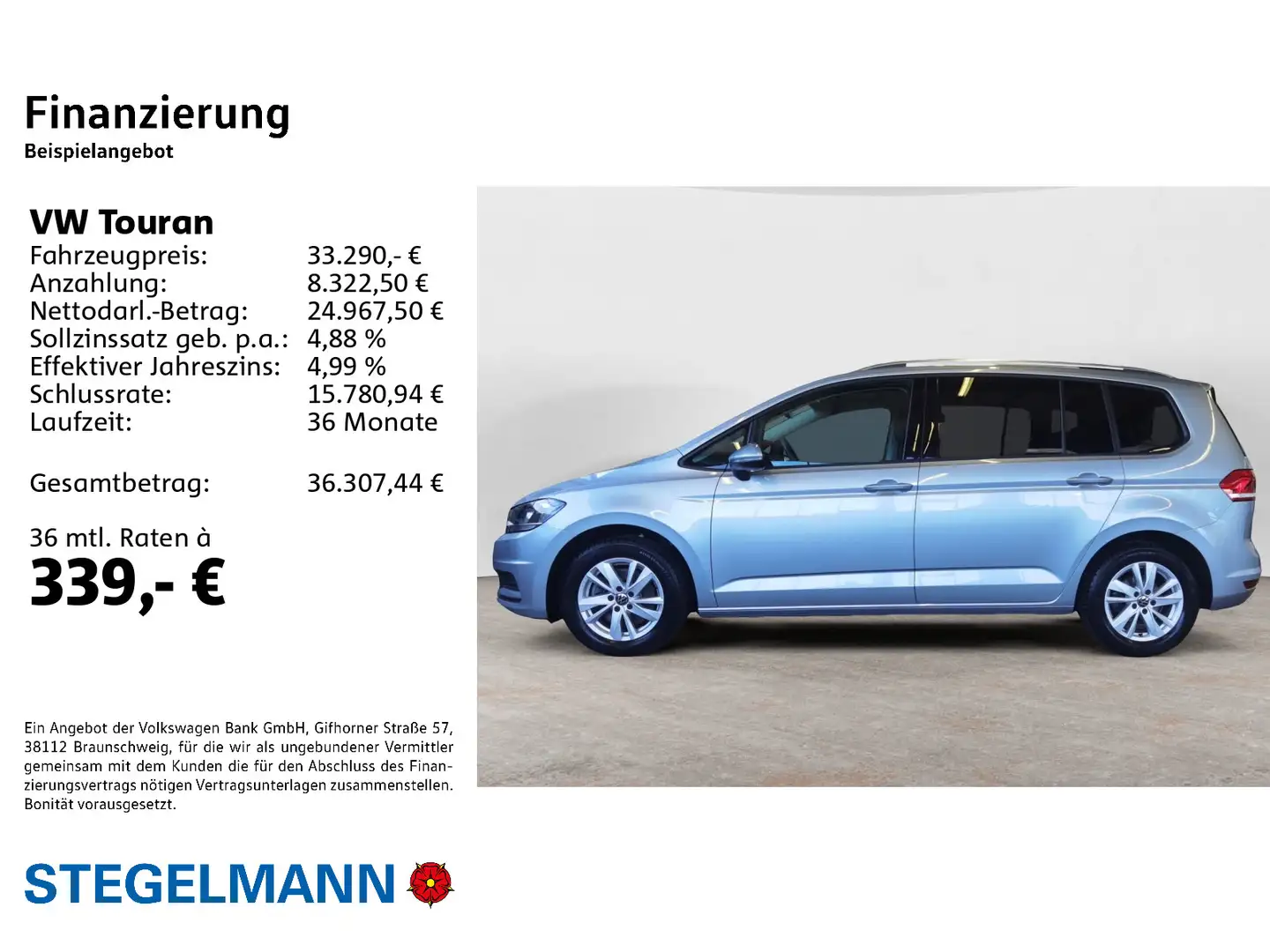 Volkswagen Touran 1.5 TSI DSG Comfortline 7-Sitzer *AHK*Nav Silber - 2