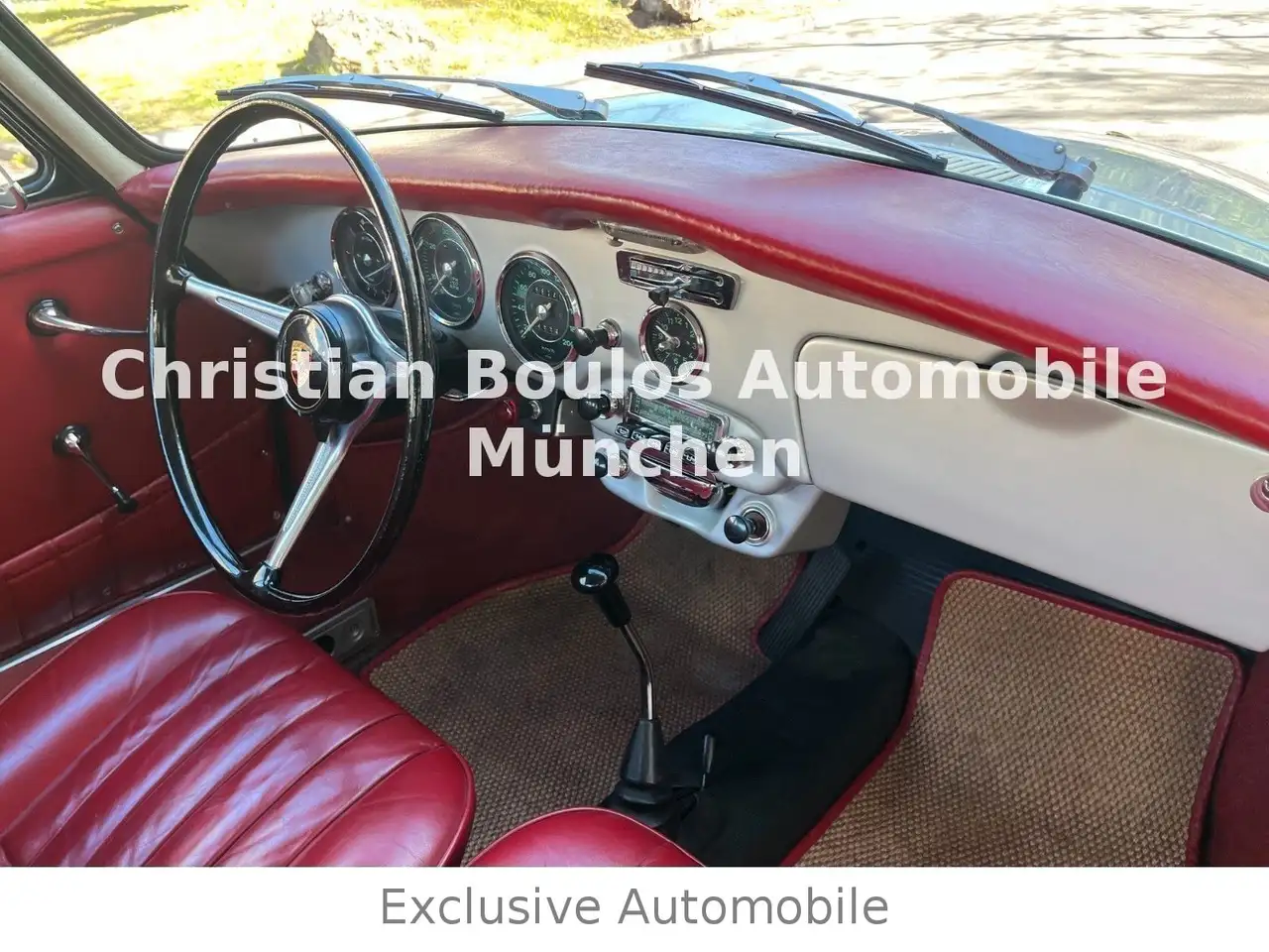 Porsche 356 B 1600C Ex Italia Argento/Rosso, foto 9