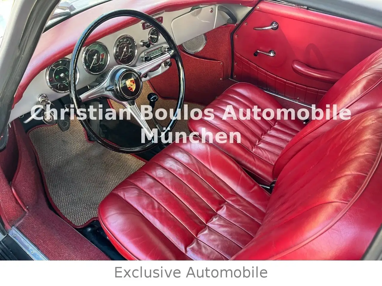 Porsche 356 B 1600C Ex Italia Argento/Rosso, foto 12