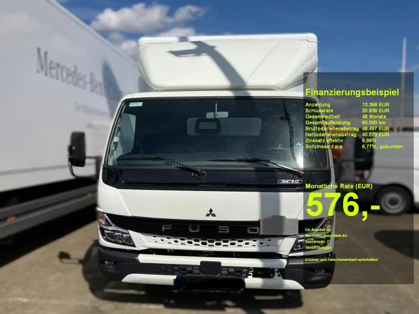 Fuso Canter 3C15 Koffer mit LBW + Klima + LED Blanc - 1