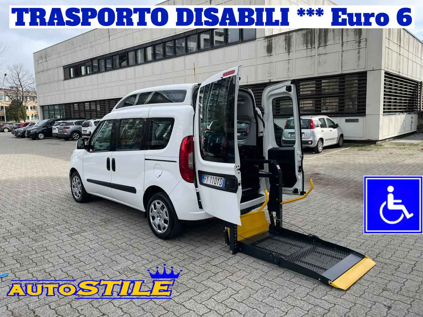 Fiat Doblo 1.6 MJT 16V 120CV XL   ***TRASPORTO DISABILI Bianco - 1