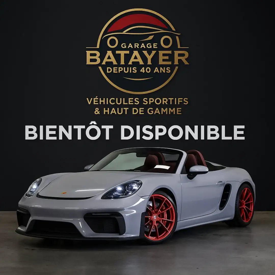 Porsche 718 spyder – 420 ch Gris - 2