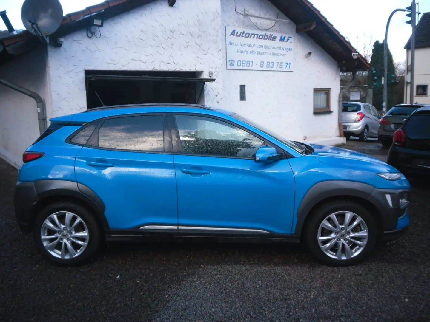 Hyundai KONA Premium 4WD 184 PS Leder Navi Kamera Vollau Bleu - 1