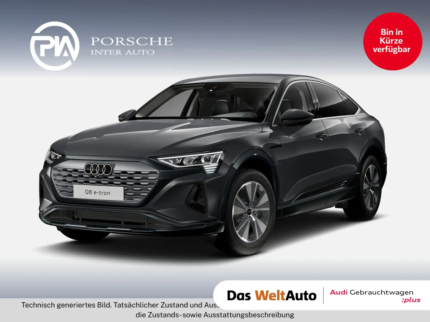 Audi Q8 55 e-tron quattro business Grau - 1