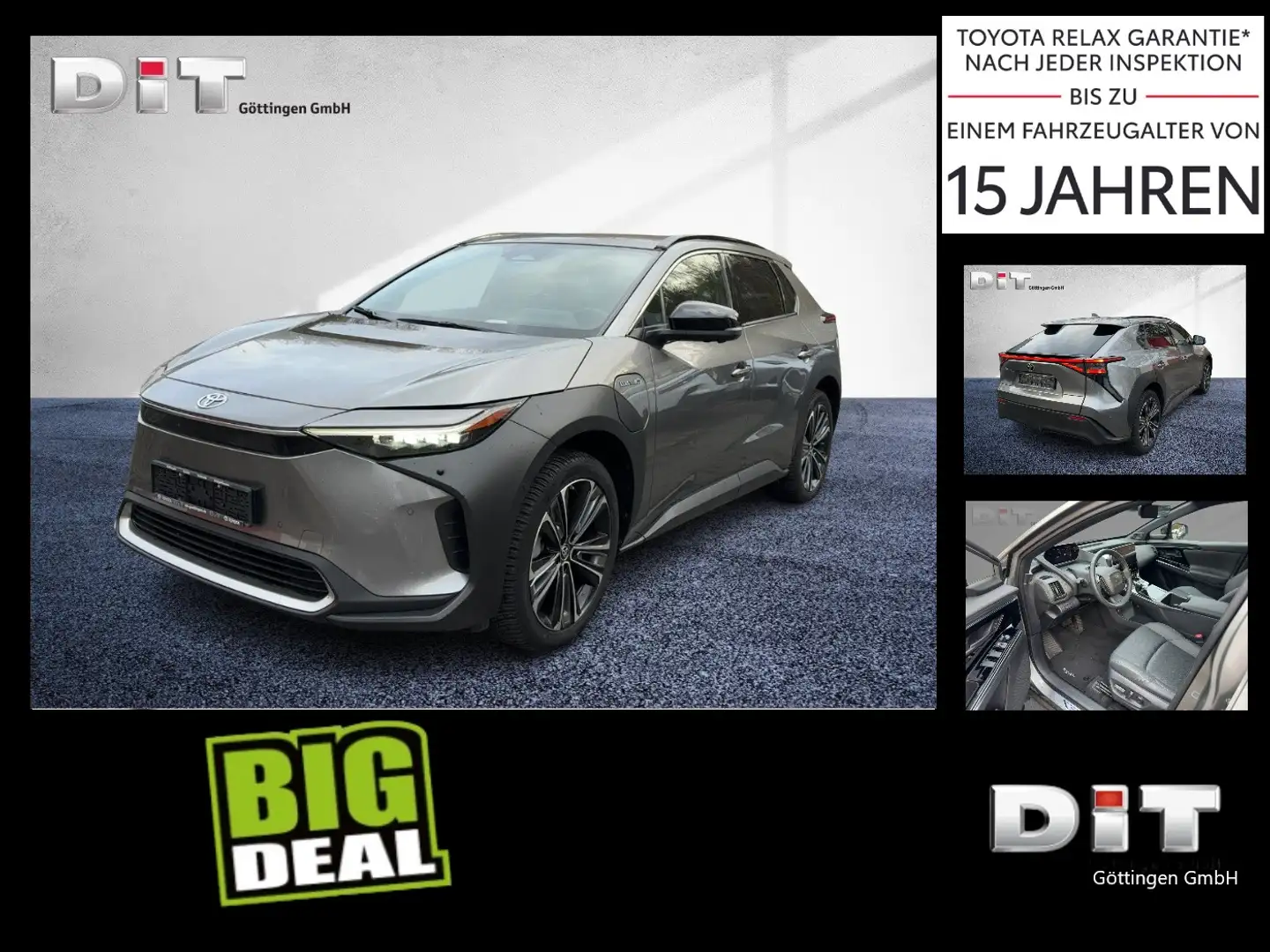 Toyota bZ4X FWD ACC+LED+Navi+2xKlima+360+4xSHZ+Kam. Grau - 2