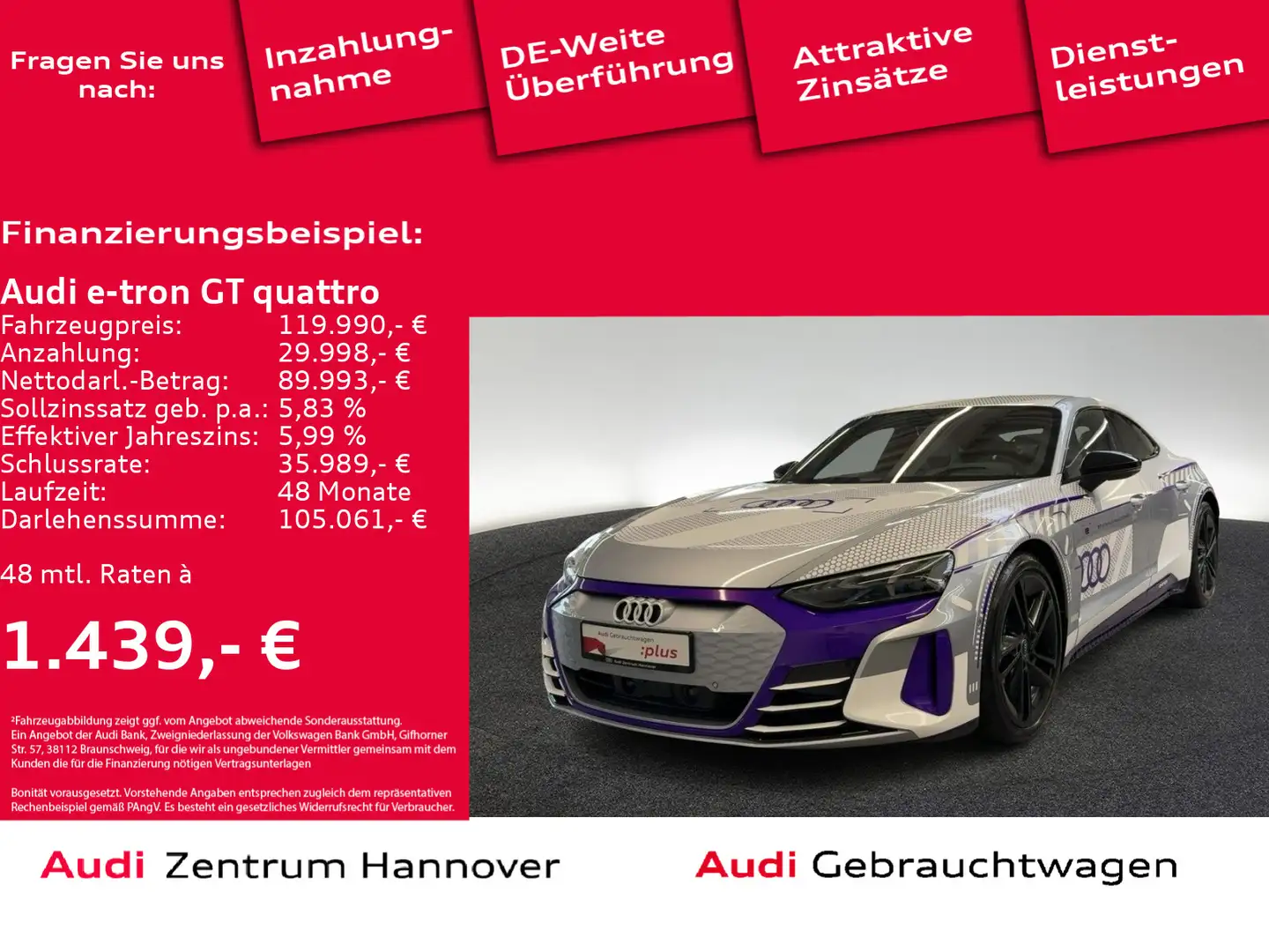 Audi e-tron GT e-tron GT RS ice race edition Head-Up Laser B&O Argintiu - 1