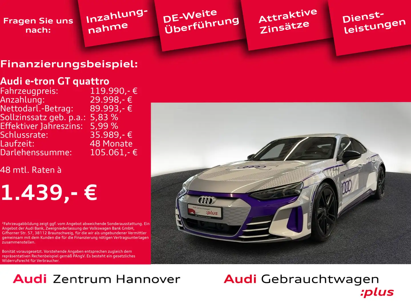 Audi e-tron GT e-tron GT RS ice race edition Head-Up Laser B&O Argintiu - 2