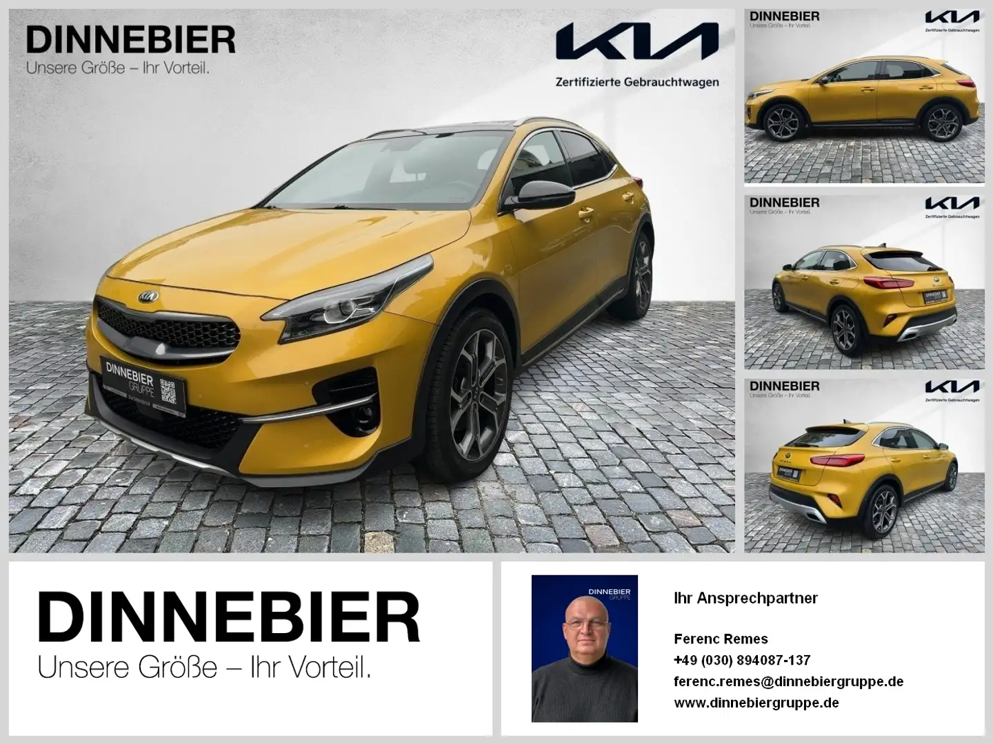 Kia XCeed 1.6T DCT7 LAUNCH ACC CAM DynLicht SZH Jaune - 1
