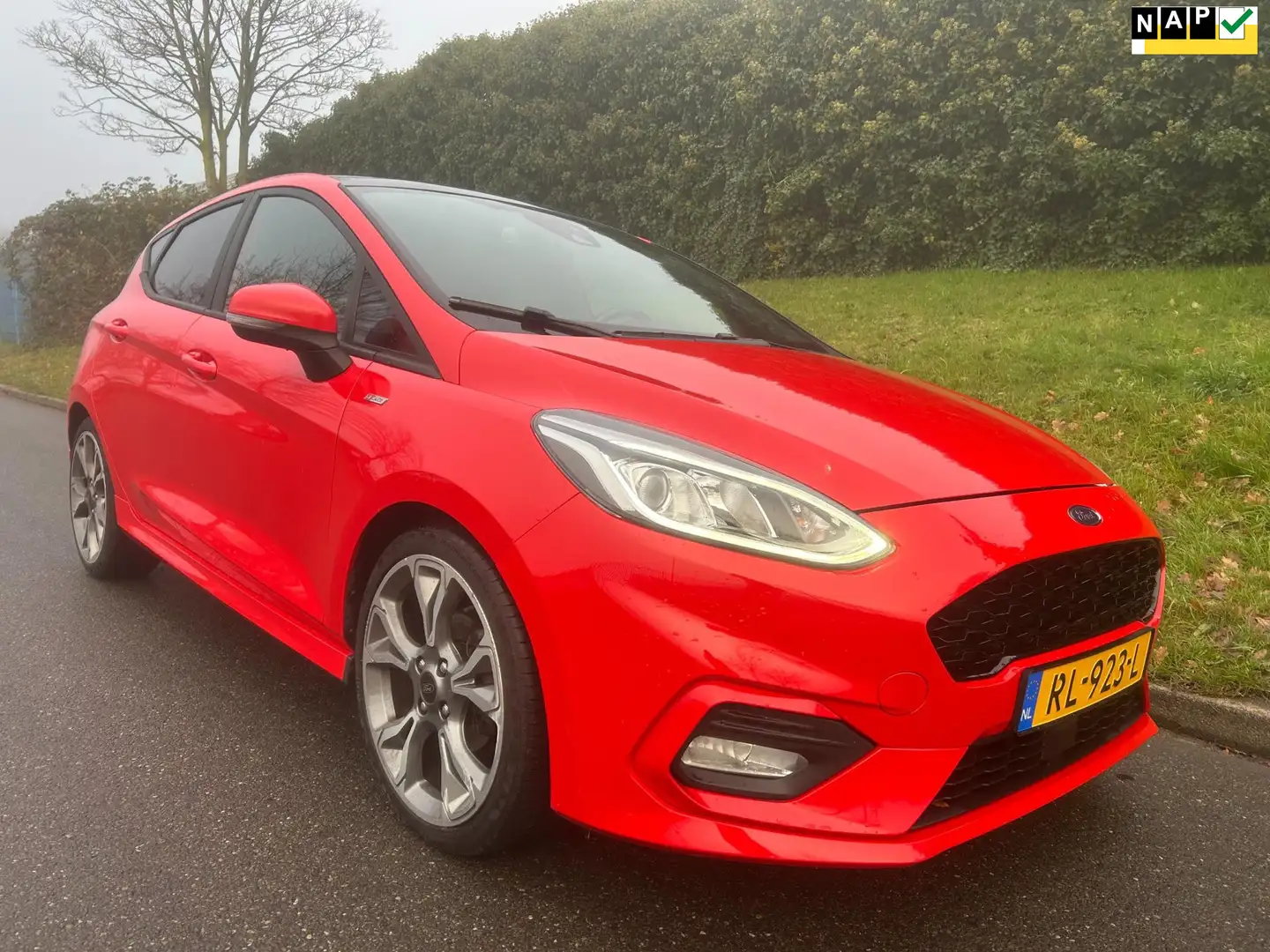 Ford Fiesta 1.0 EcoBoost ST-Line - Panoramadak - Leder - 18 in Rot - 1