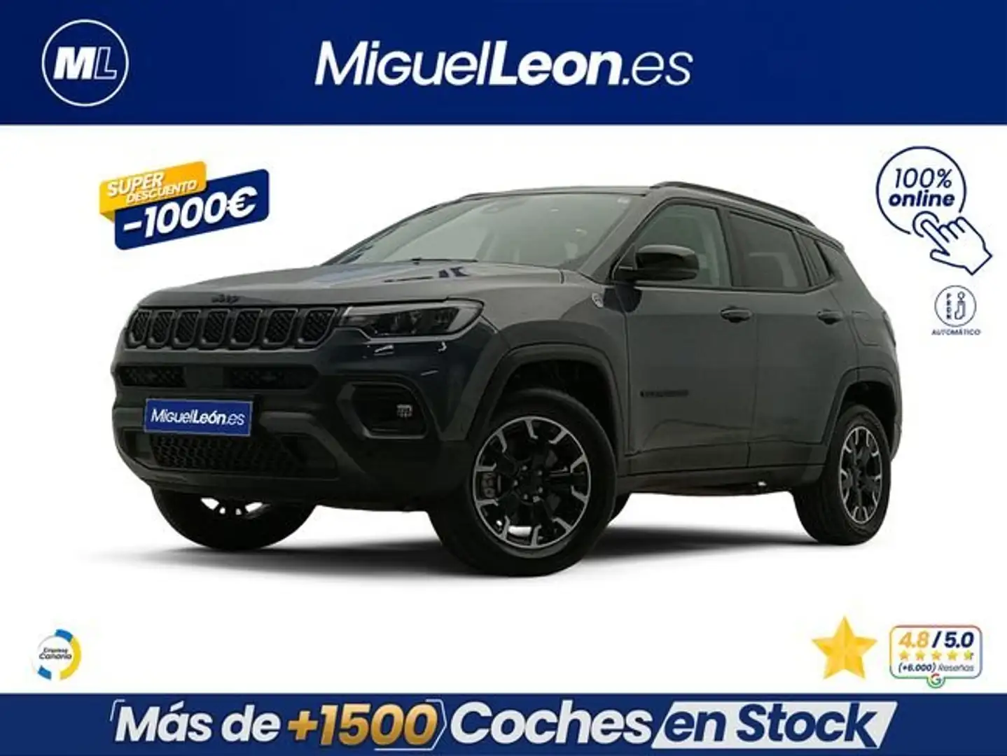 Jeep Compass 1.3 PHEV Trailhawk EAWD Aut. 240 Negro - 1