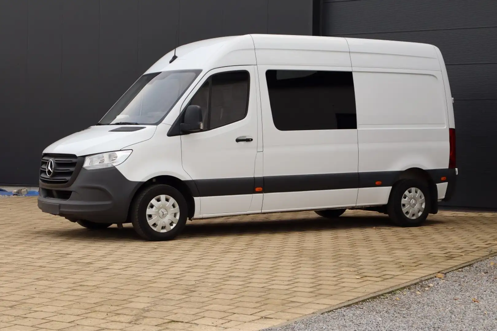 Mercedes-Benz Sprinter Dubbele cabine 6 zit Auto - Navi - Cam - trekhaak Wit - 1