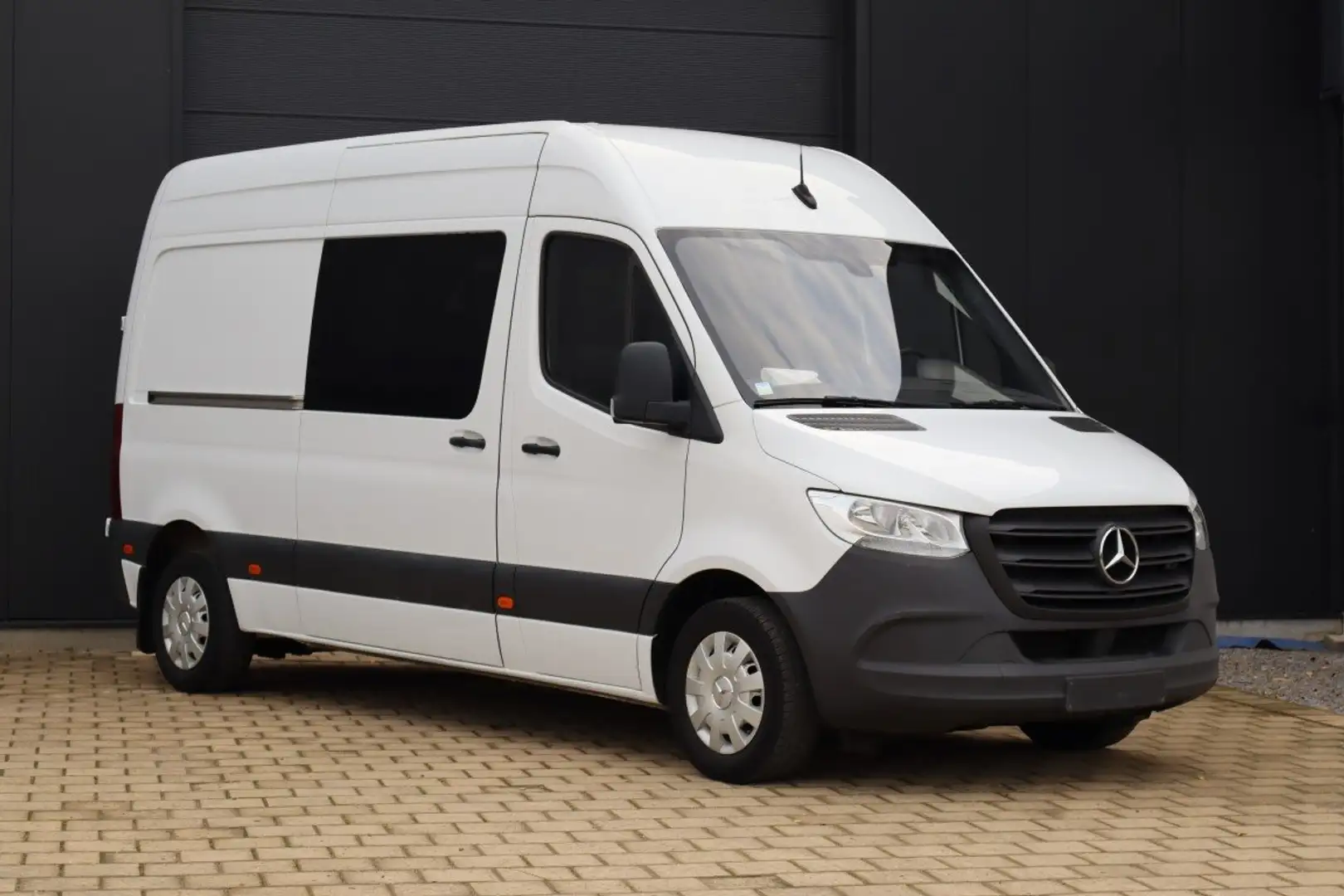 Mercedes-Benz Sprinter Dubbele cabine 6 zit Auto - Navi - Cam - trekhaak Wit - 2
