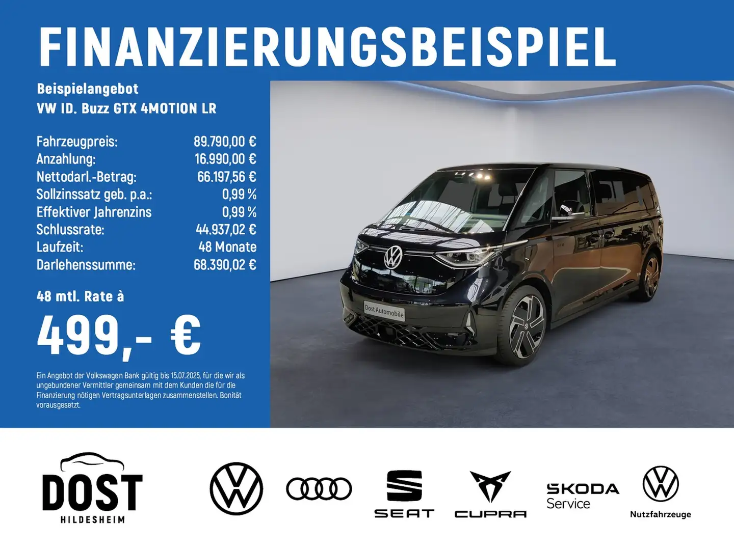 Volkswagen ID. Buzz GTX 4MOTION LR 6 SITZER+AHK+MATRIX+NAVI Czarny - 2