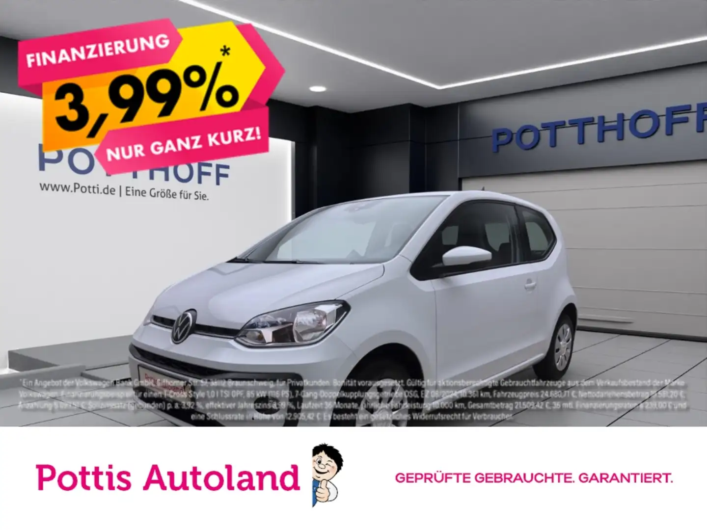 Volkswagen up! 1.0 MPI MOVE UP! KAMERA PDC KLIMA LED Wit - 1