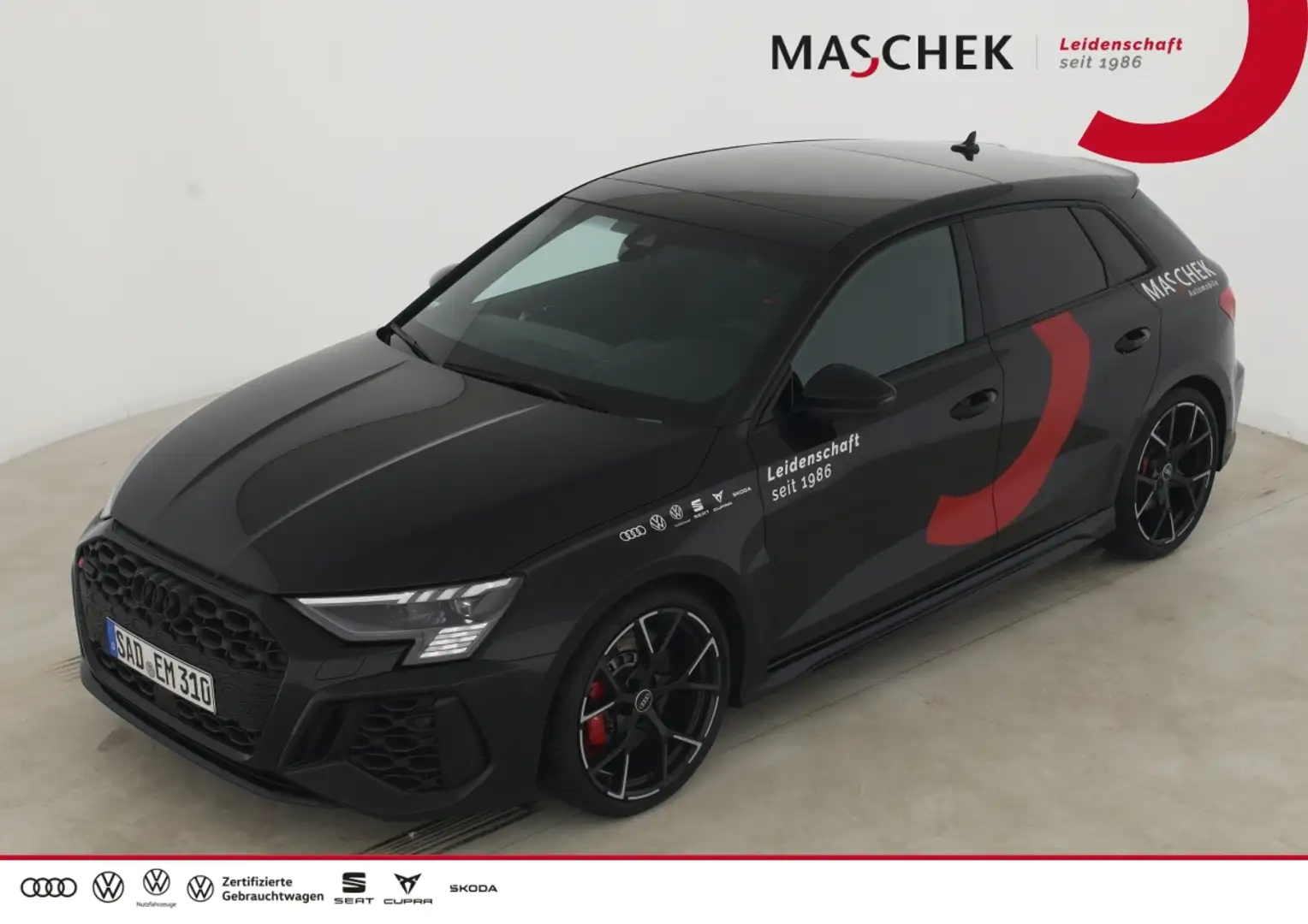 Audi RS3 Sportback Matrix VMAX BlackEd Pano B&OPrem ACC VC Schwarz - 1
