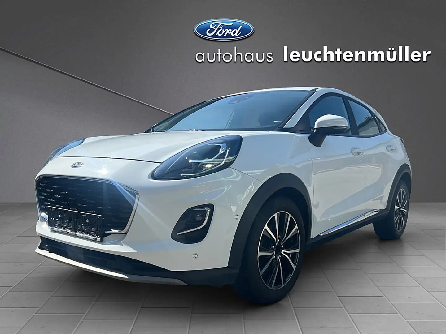 Ford Puma 1,0 EcoBoost Hybrid Titanium Weiß - 1