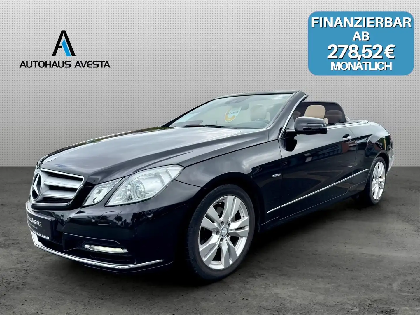 Mercedes-Benz E 200 CGI CABRIO /1.HAND / NUR 69.tKM /GARANTIE Negru - 1