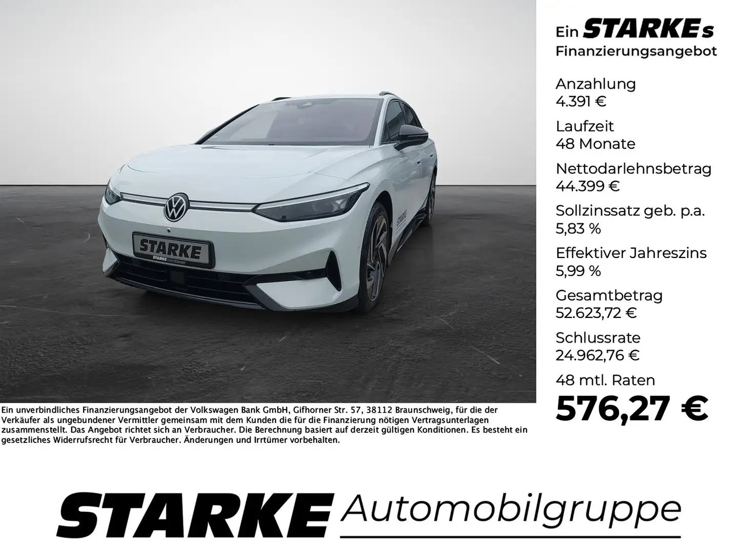 Volkswagen ID.7 Tourer Pro Weiß - 1