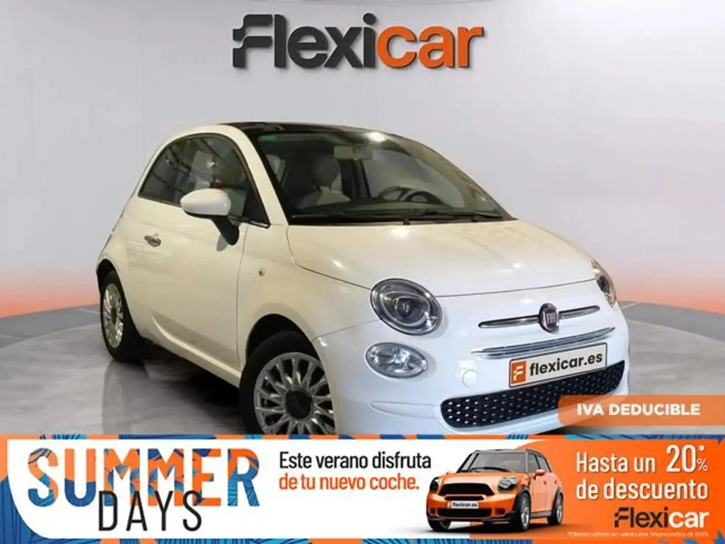 Fiat 500 Lounge+1.2+8v+51KW+%2869+CV%29 Blanco - 1