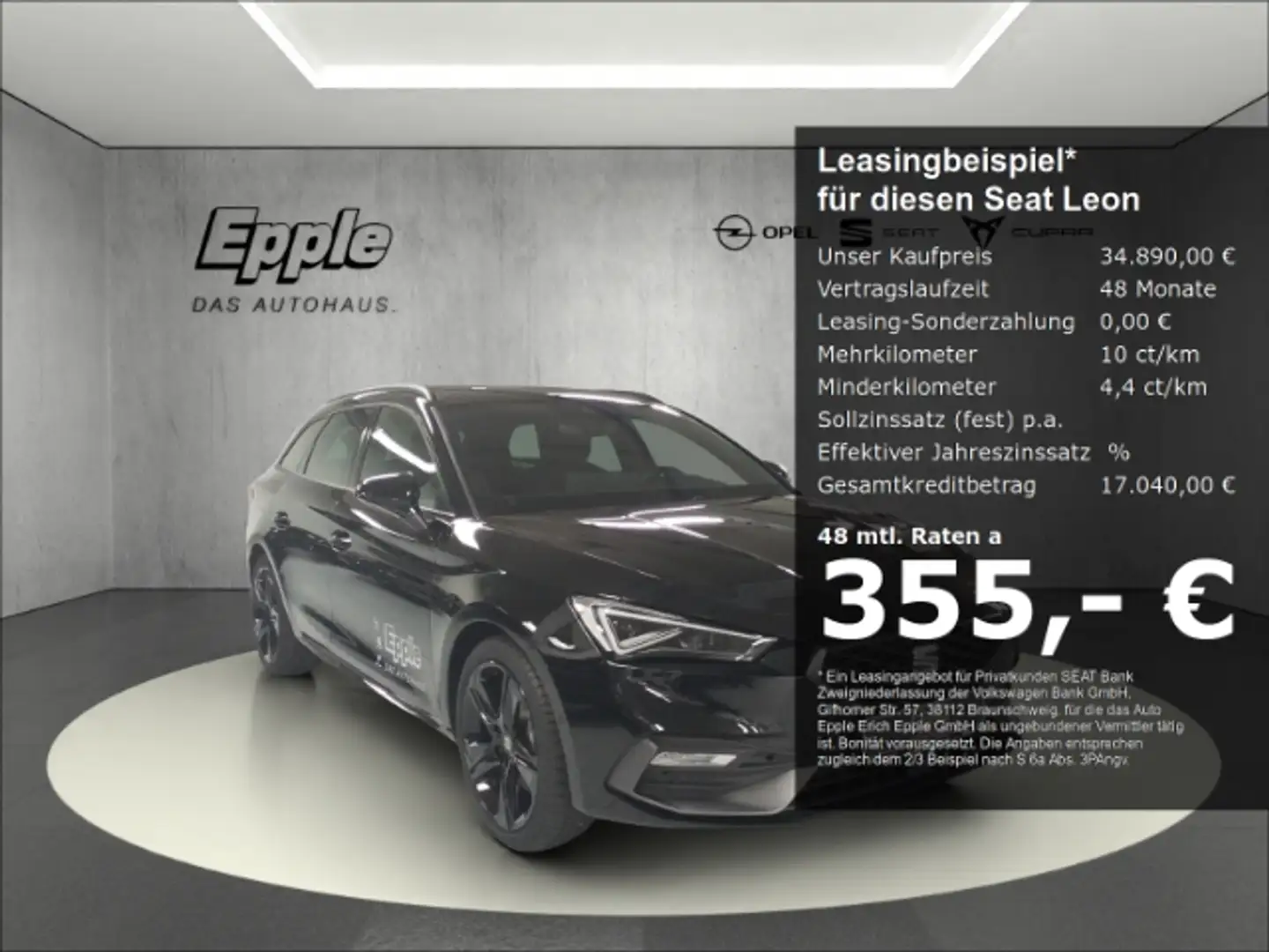 SEAT Leon Sportstourer FR Black Edition 2.0 TDI 110 kW (150 Schwarz - 1