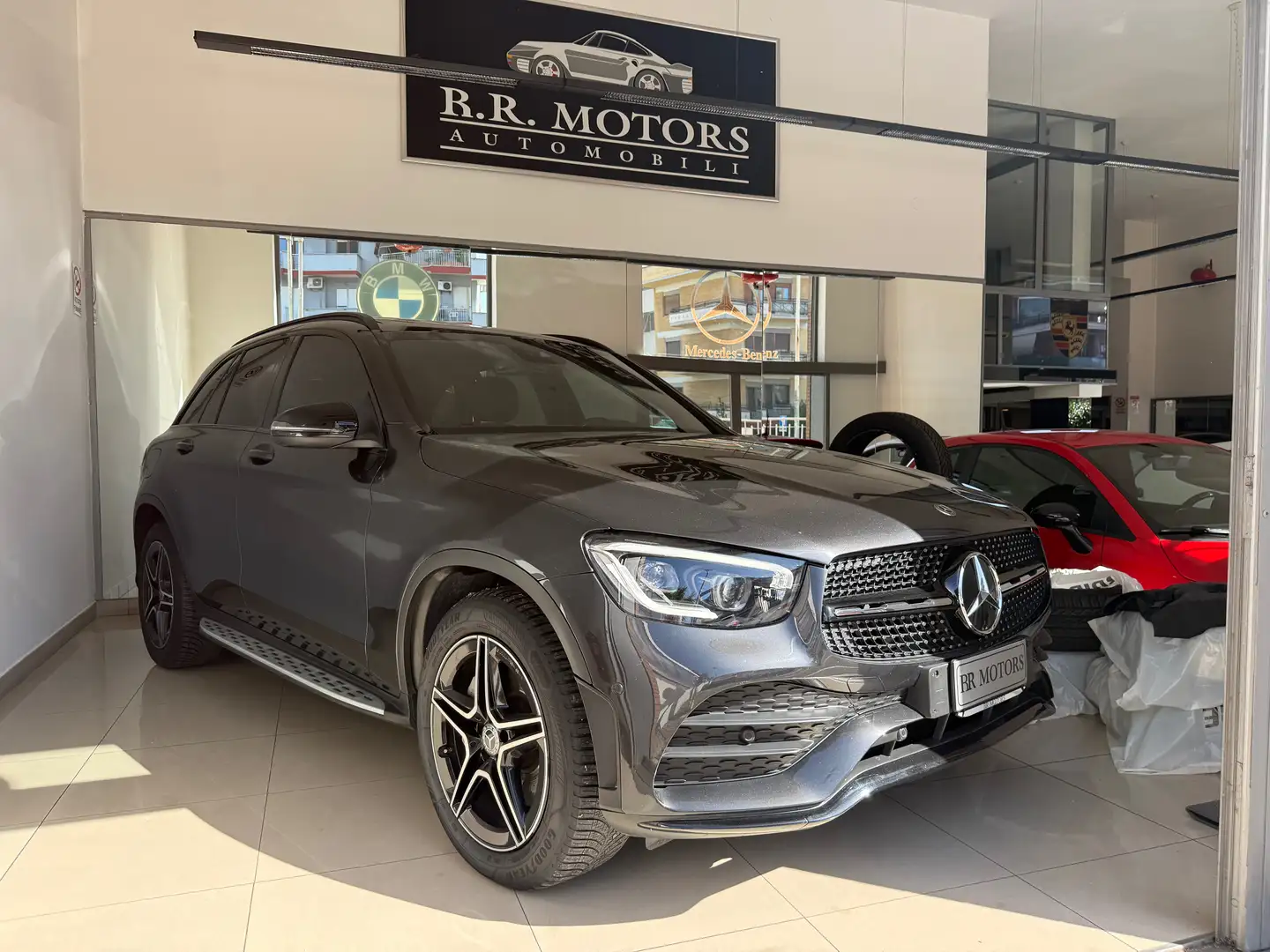Mercedes-Benz GLC 300 d Premium Plus AMG +Night Pack-TETTO-Multibeam LED Grigio - 1