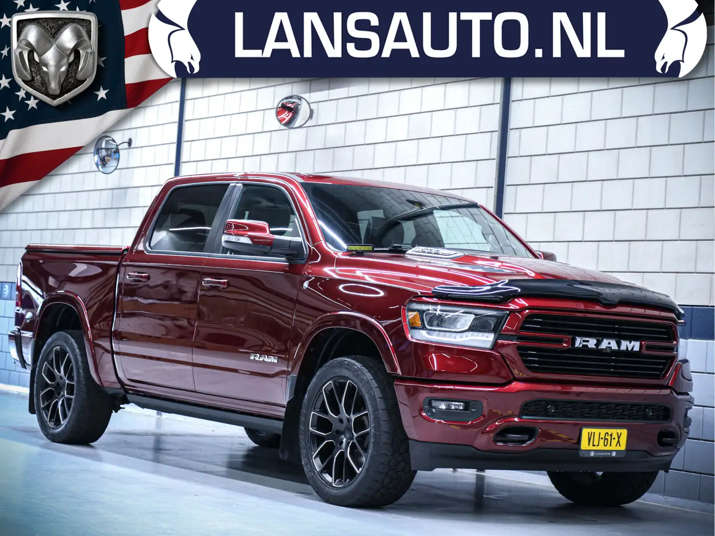 Dodge RAM 1500 | Laramie | 5.7L V8 Hemi | Luchtvering - Full Rouge - 1