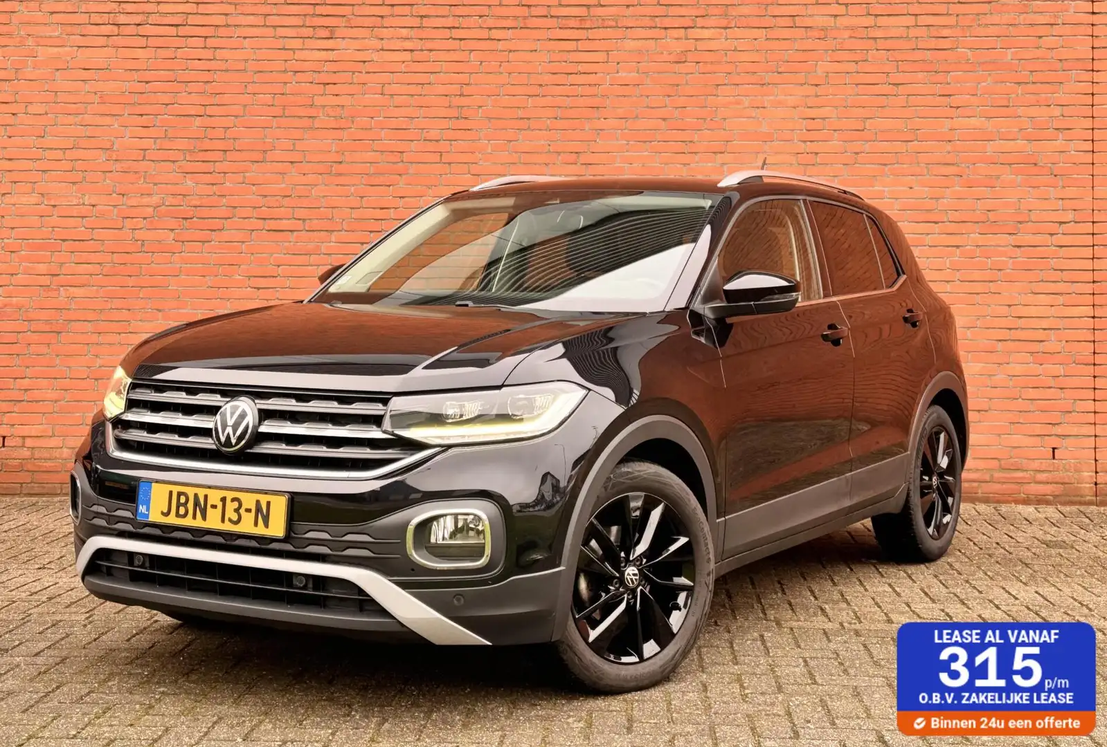 Volkswagen T-Cross 1.0 TSI Style Business R|CARPLAY|CAMERA Zwart - 1