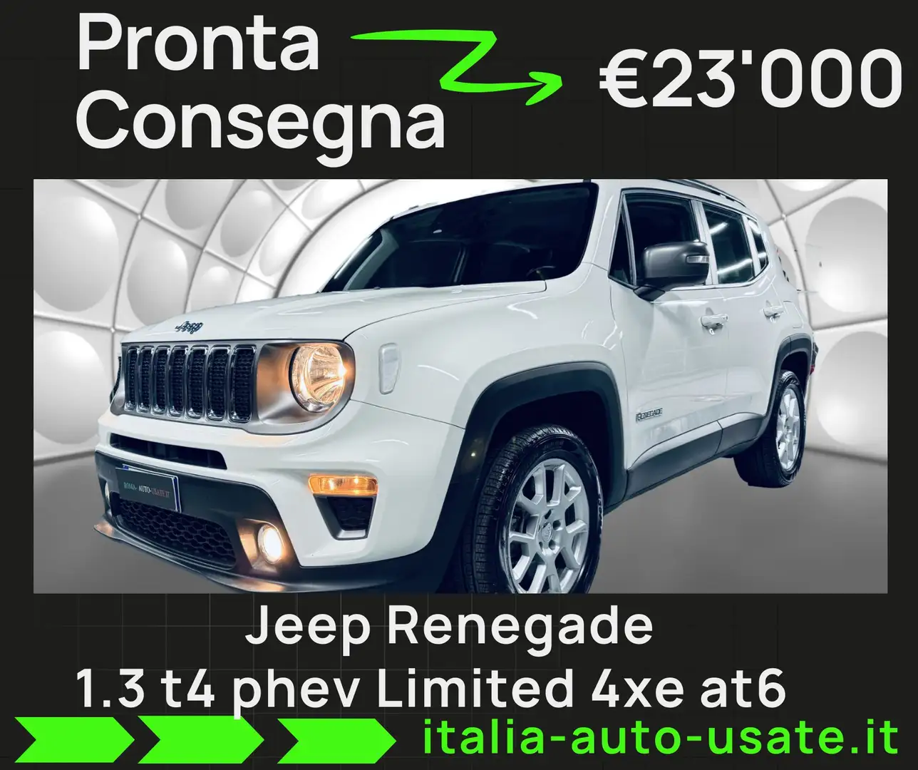 Jeep Renegade Renegade 1.3 t4 phev Limited 4xe at6 Blanc - 1