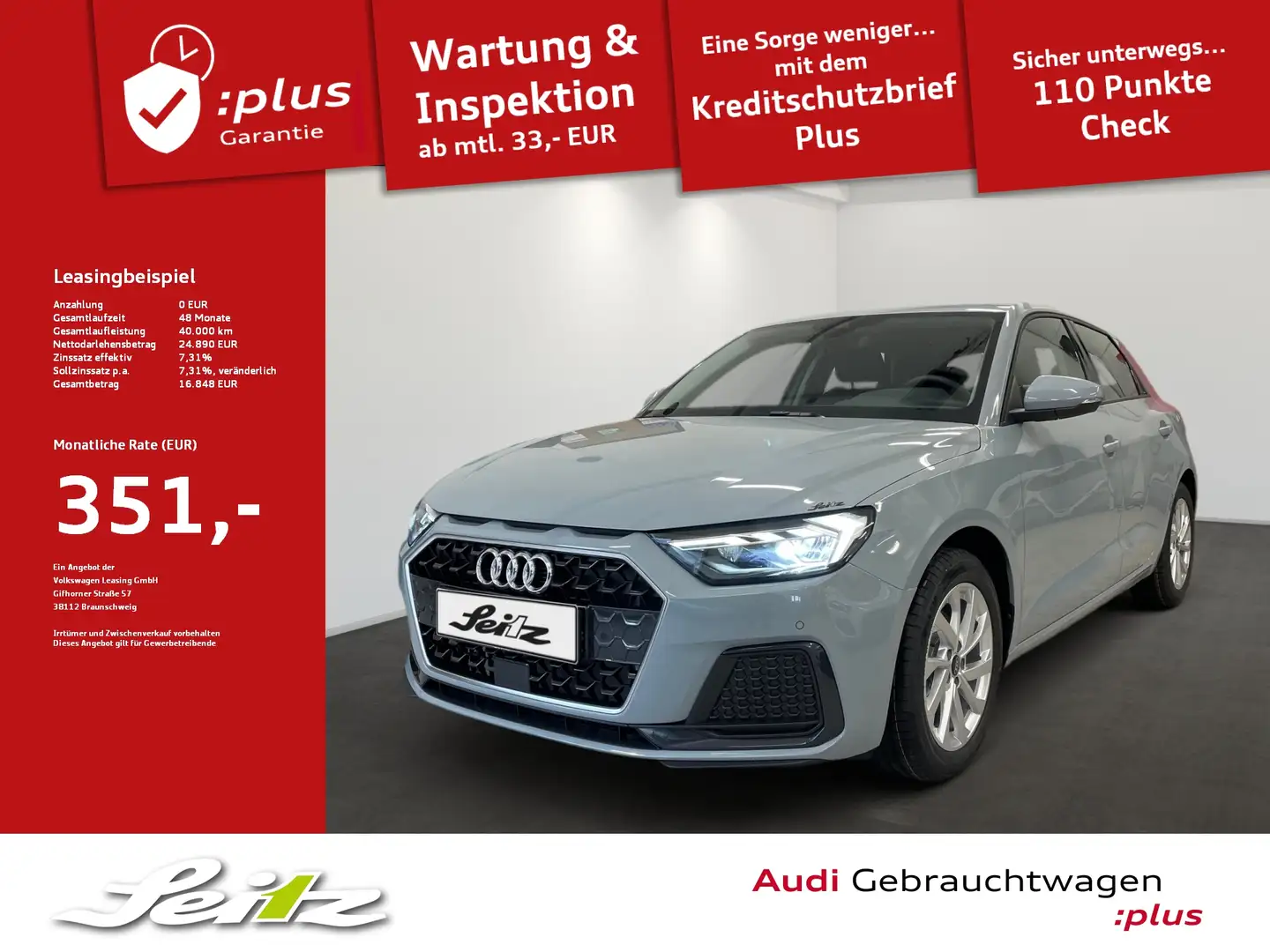 Audi A1 Sportback 30 TFSI advanced *LED*KAMERA*SITZH* Grigio - 1