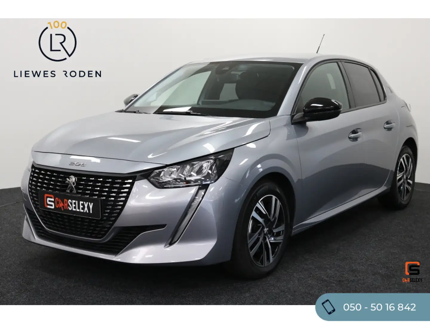 Peugeot 208 5-drs 1.2 PT (100 pk) Allure Pack Grijs - 1