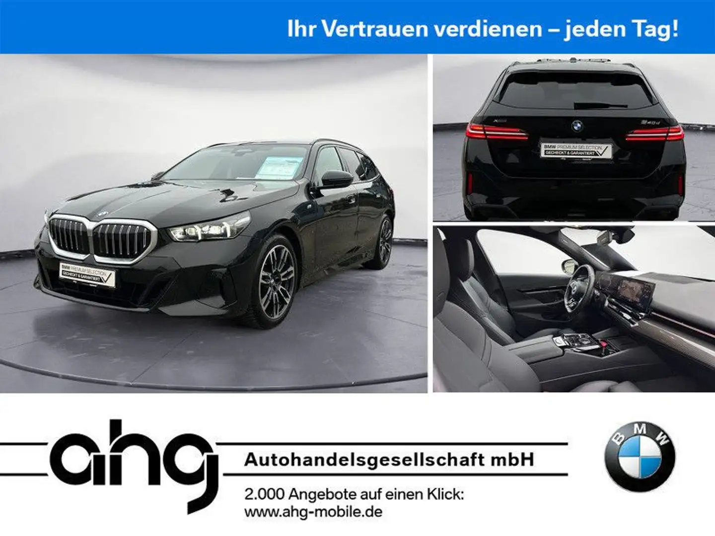 BMW 540 d xDrive Touring M Sport Aktive Geschw. Stand Schwarz - 1