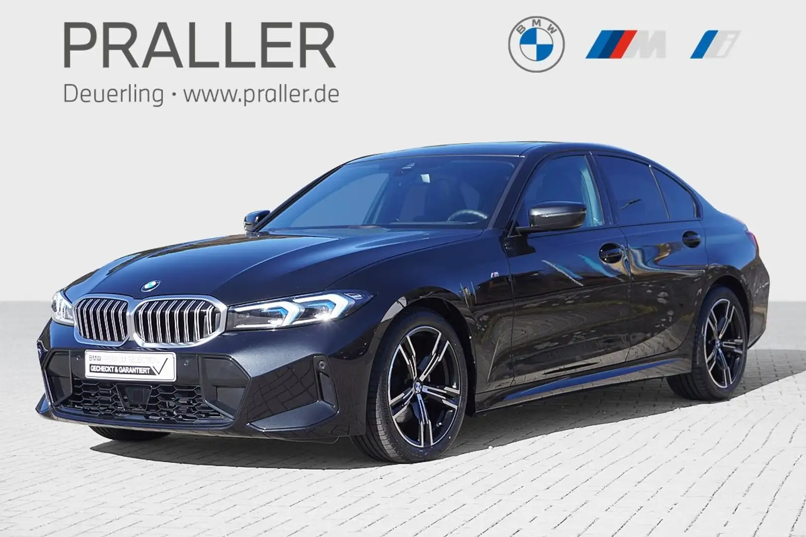 BMW 320 d Limo M Sport HeadUp Glasdach AHK Kamera eSitze A Schwarz - 1