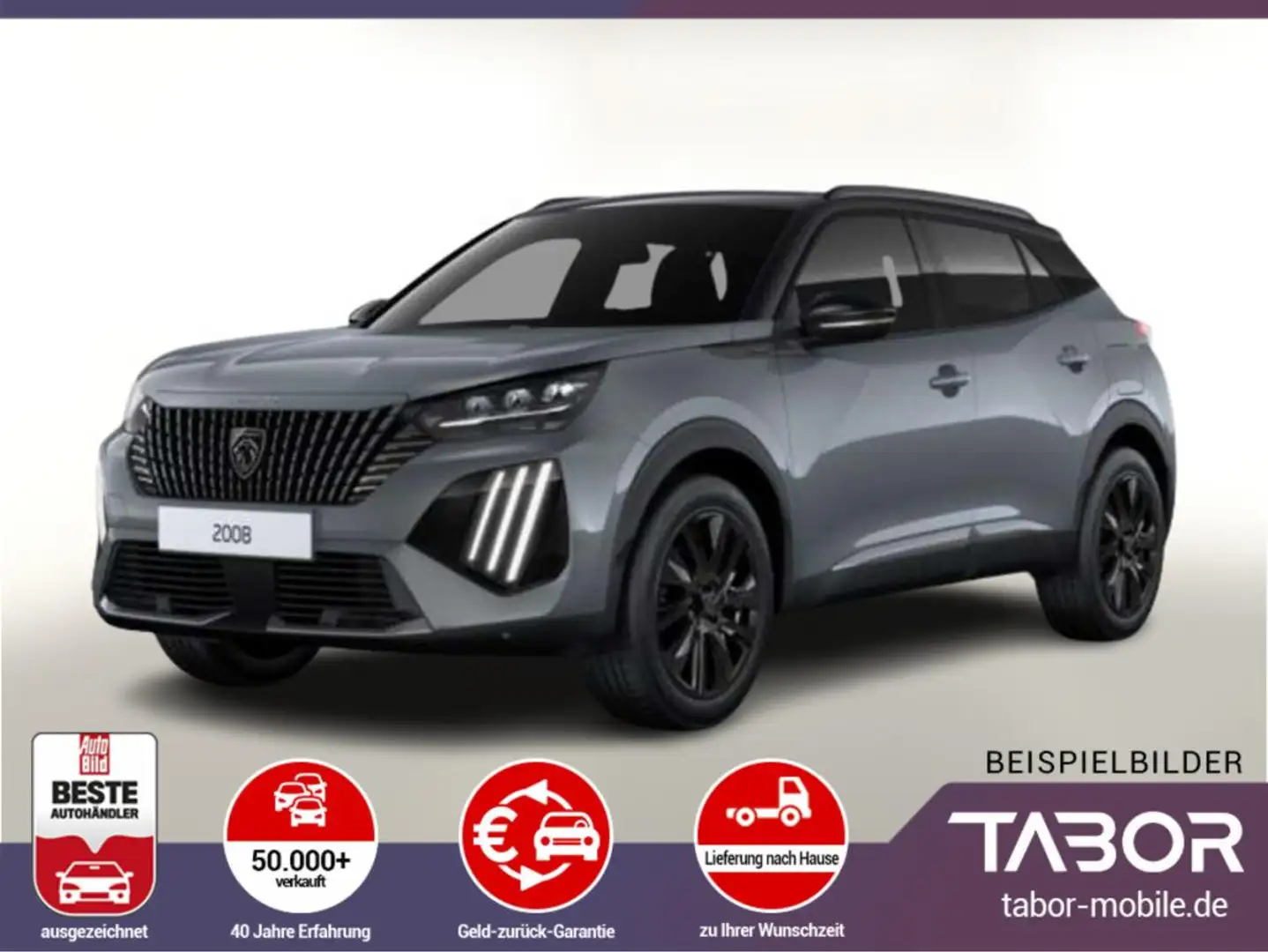Peugeot 2008 MHEV 145 DSC6 GT Alcantara ACC Nav Pano 18Z Grau - 1