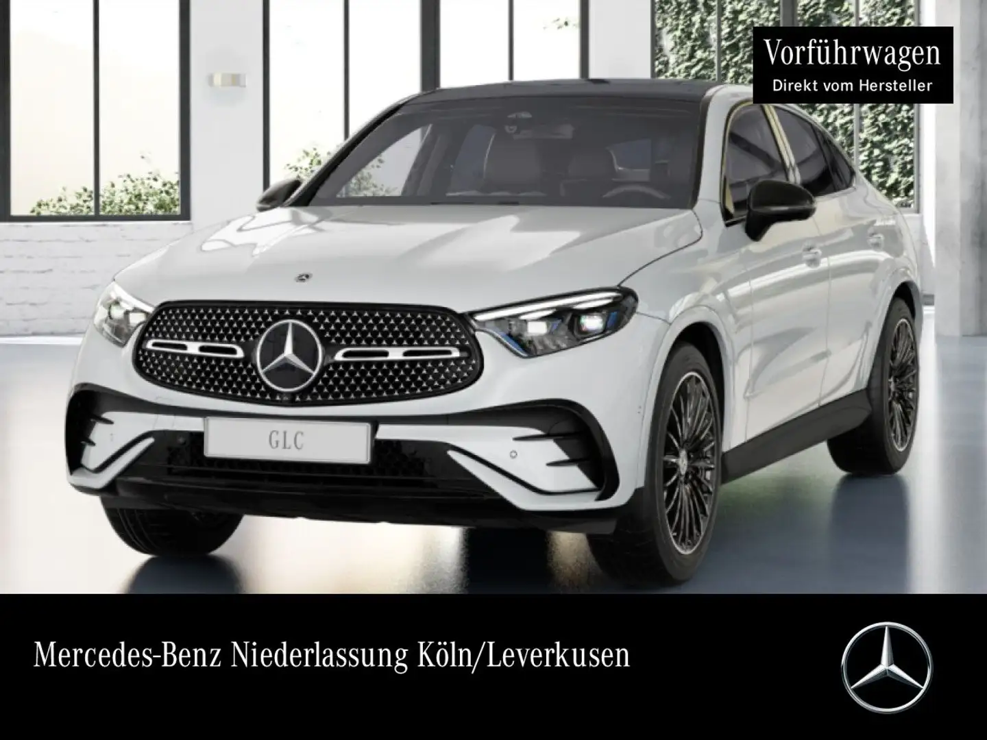 Mercedes-Benz GLC 300 4M AMG+NIGHT+PANO+360+BURMESTER+TOTW+9G Weiß - 1