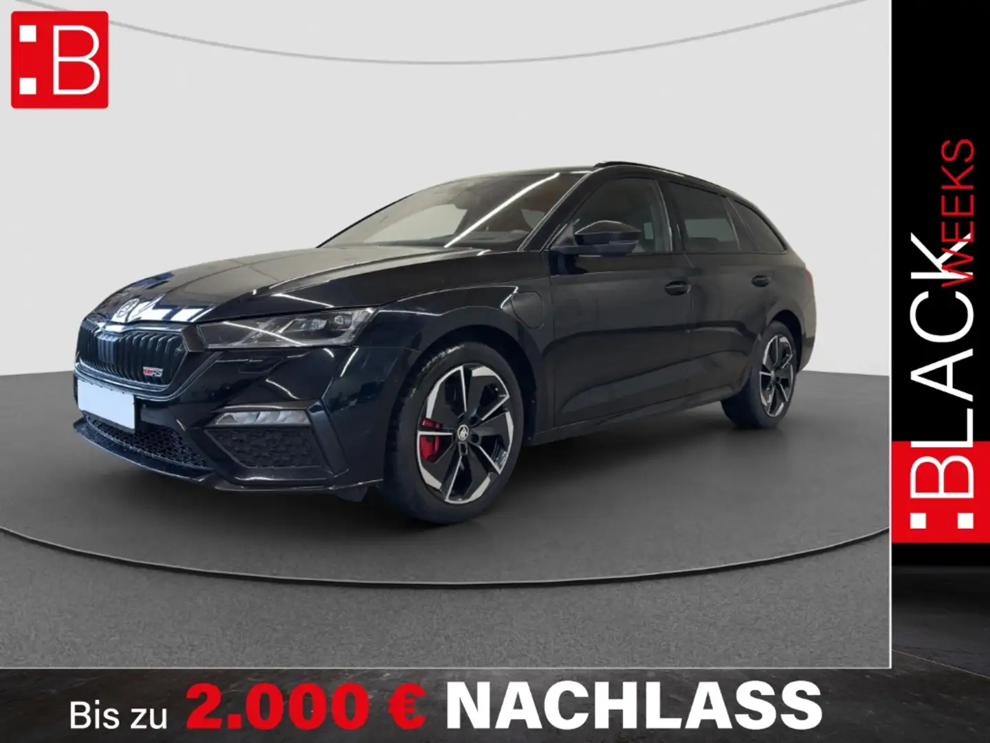 Skoda Octavia Combi 1.4 eHybrid DSG RS iV REAR VIEW LED UP Schwarz - 1