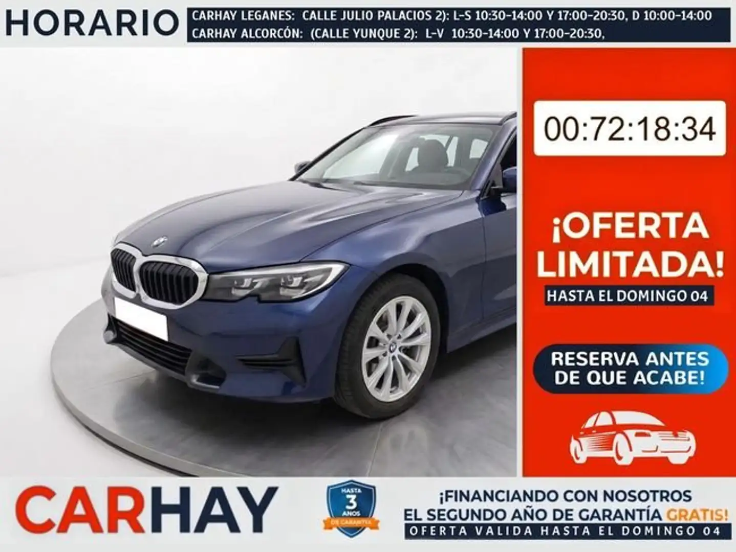 BMW 318 318d Touring Azul - 1