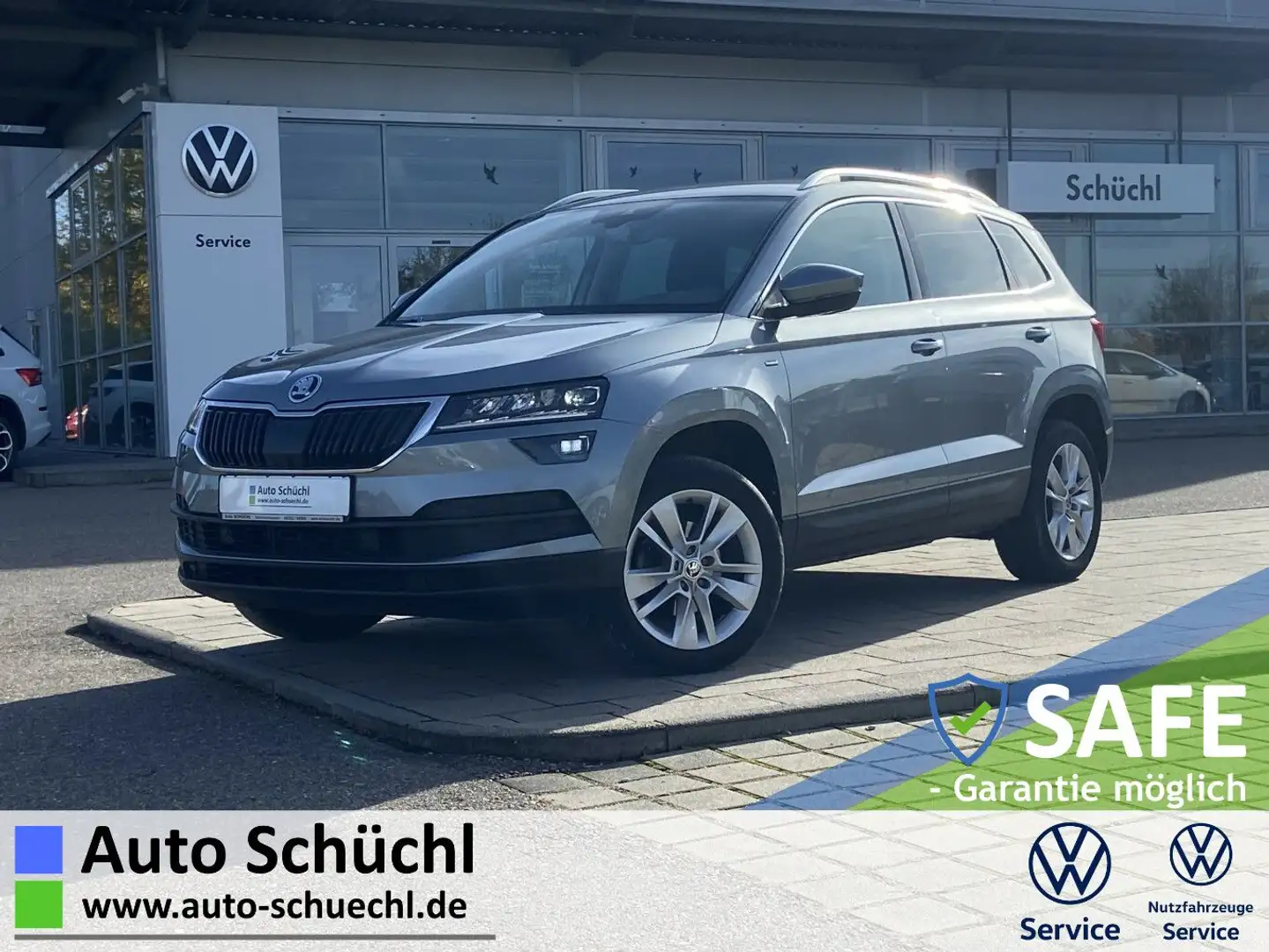 Skoda Karoq 1.5 TSI DSG CLEVER 17"+NAVI+LED+AHK+SMART- Grau - 1