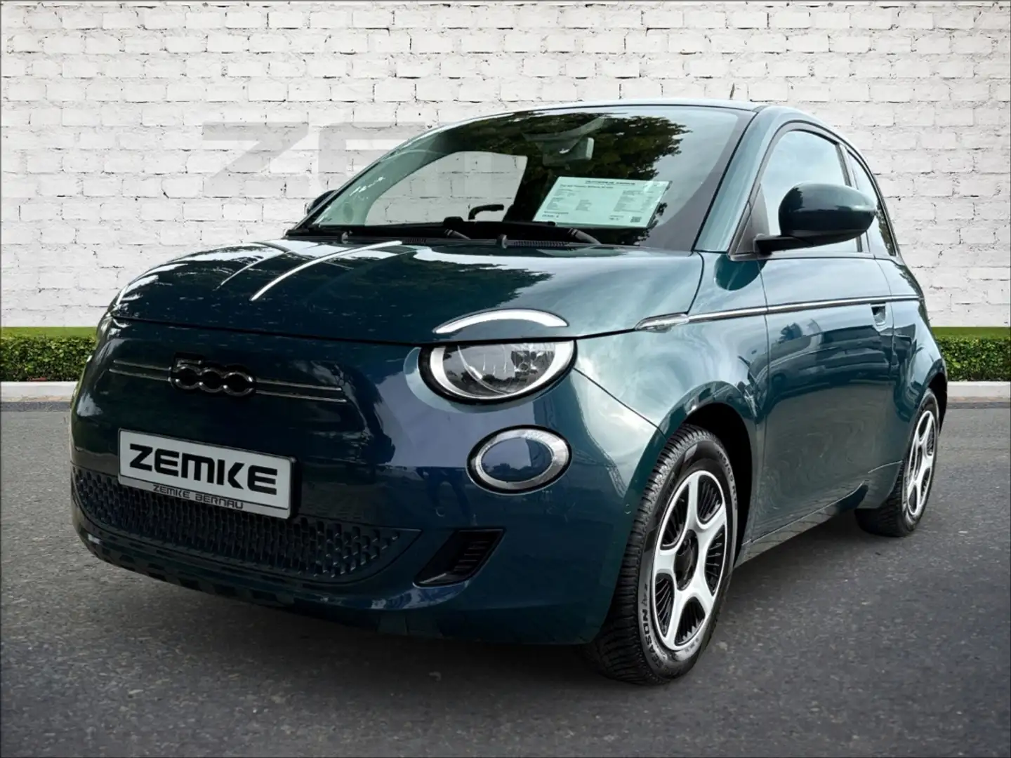 Fiat 500 Passion Batterie 42 kWh Navi Memory Sitze Apple Ca Grün - 1