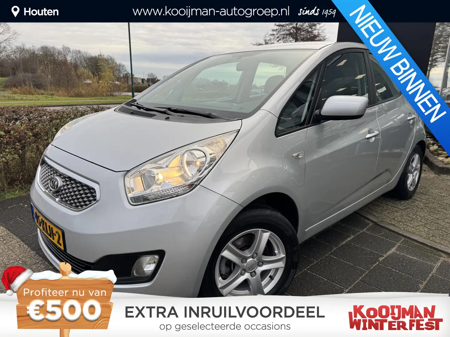 Kia Venga 1.4 CVVT X-tra Eerste Eigenaar, Nette Auto, Airco, Grijs - 1