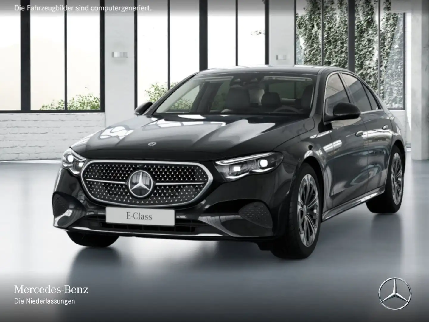 Mercedes-Benz E 300 e 4M Hybrid Avantgarde Fahrass 360° Airmat Schwarz - 2