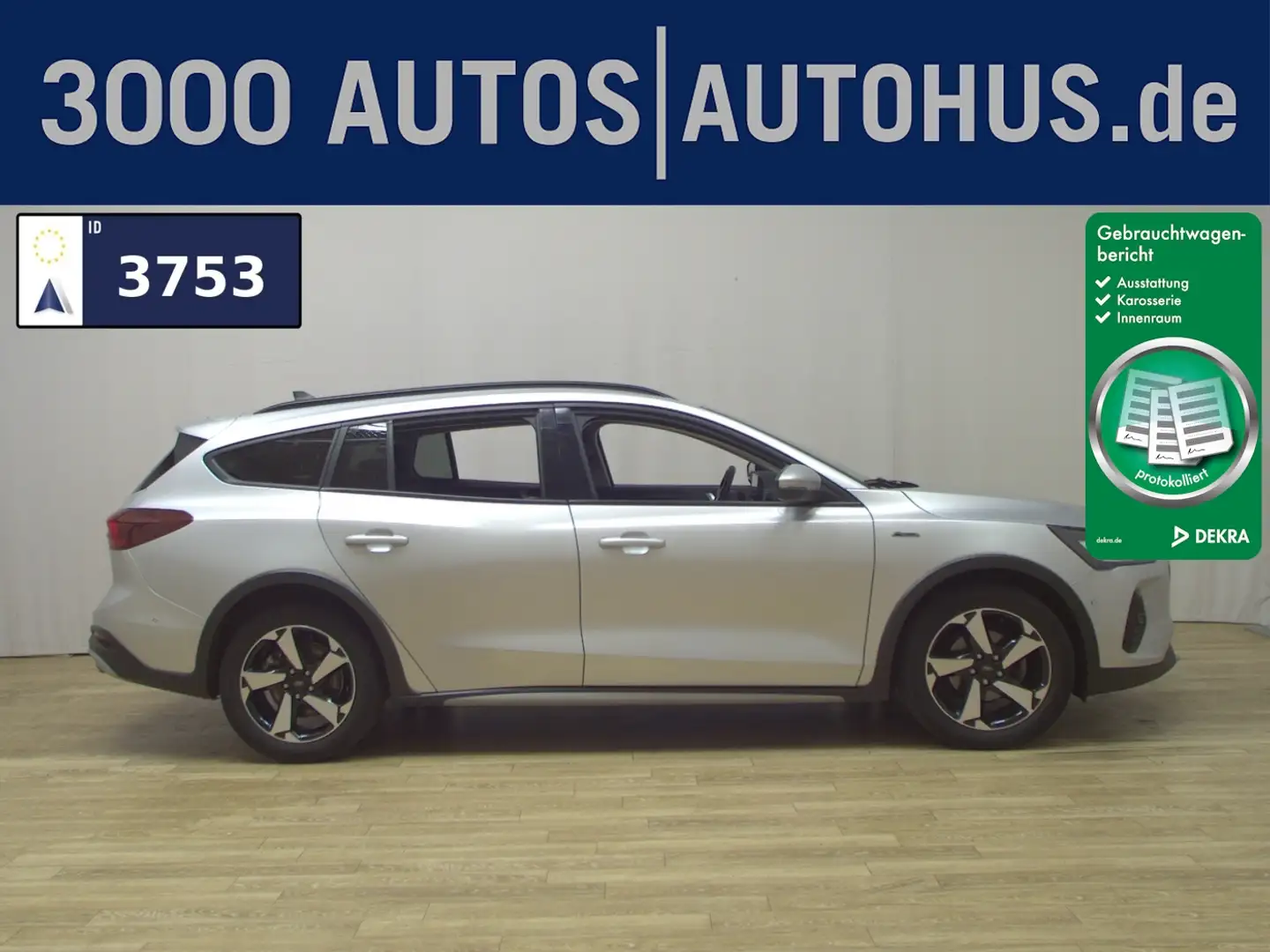 Ford Focus Turnier 1.5 EB Active Navi LED AHK RFK SHZ Argent - 1